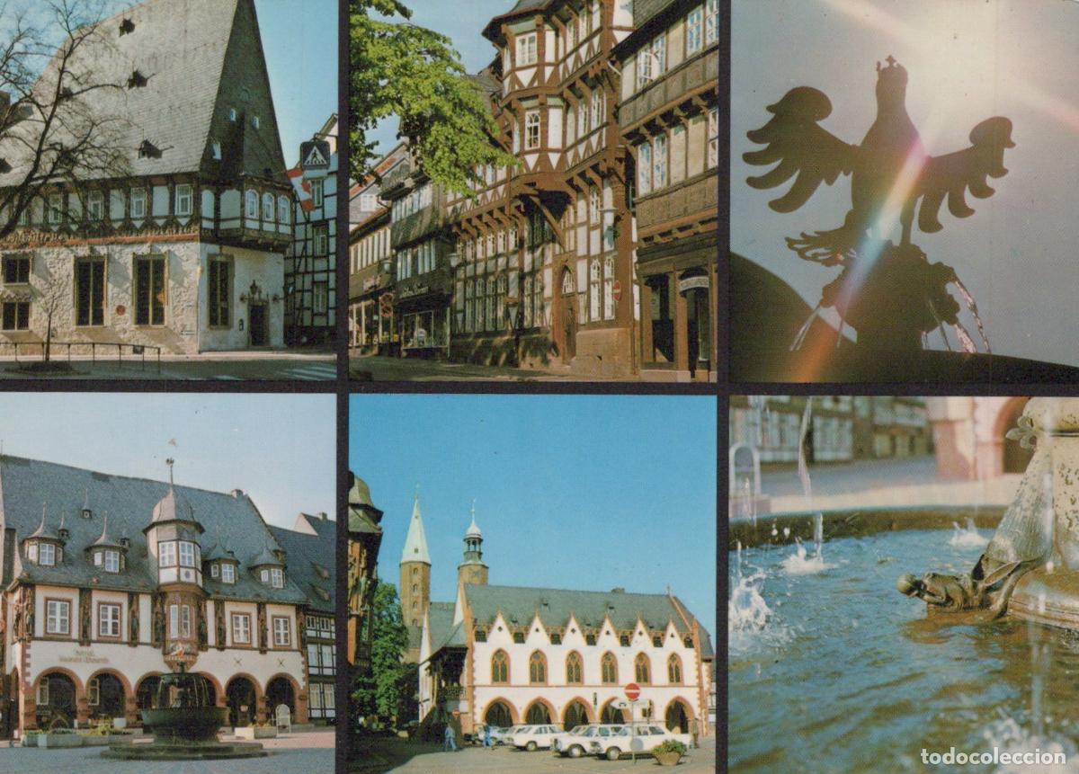 Postcards: Germany Goslar Harz Historic Buildings Marketplace Fountain Town Hall *YBA048