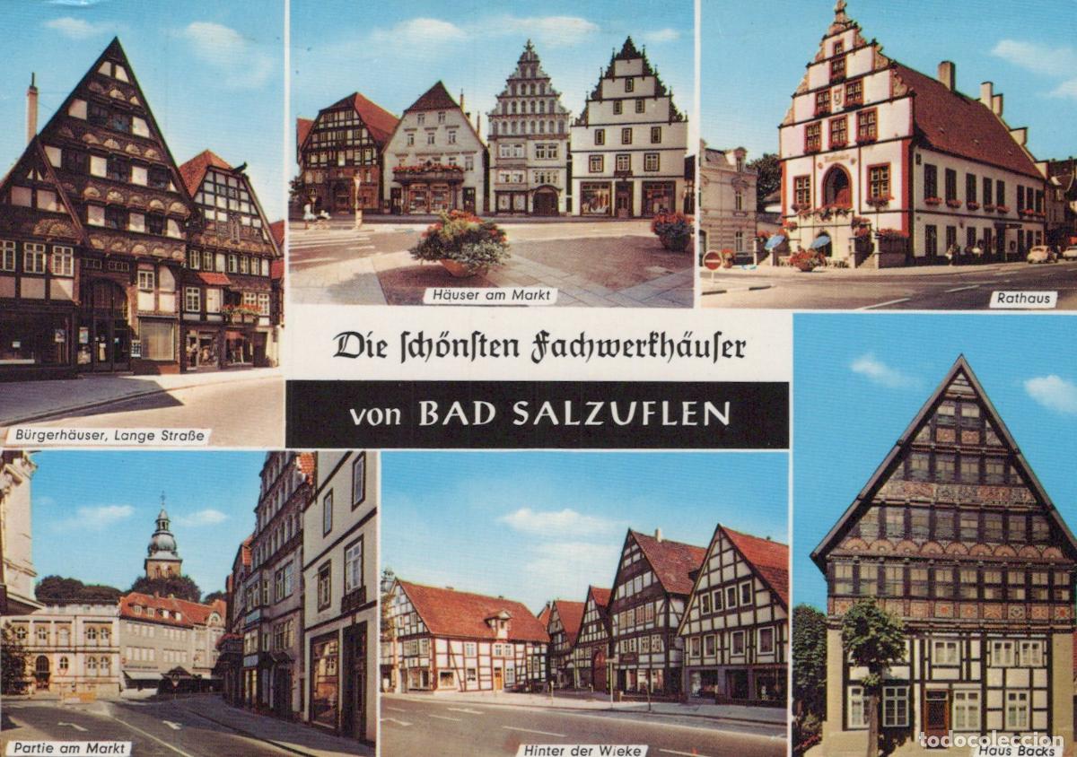 Postcards: Germany Bad Salzuflen The Most Beautiful Half Timbered Houses *YBA069