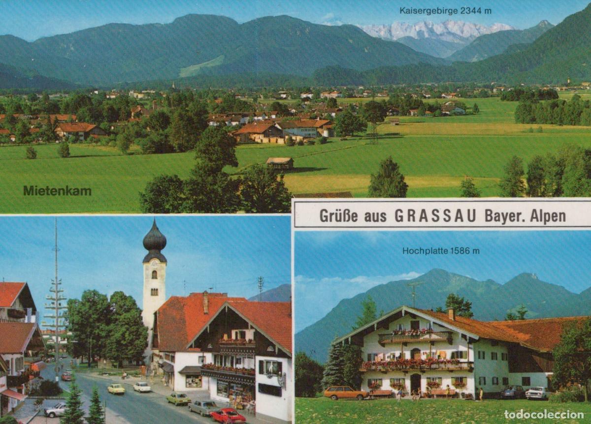 Postcards: Germany Grassau Alpine Village Views Mountains and Traditional Houses *YBA052