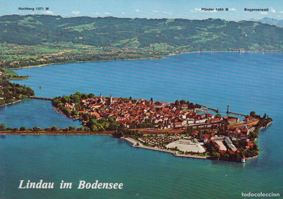 Postcards: Germany Lindau A Bodensee Lindau IM Bodensee Aerial View of Island Town *YBA073