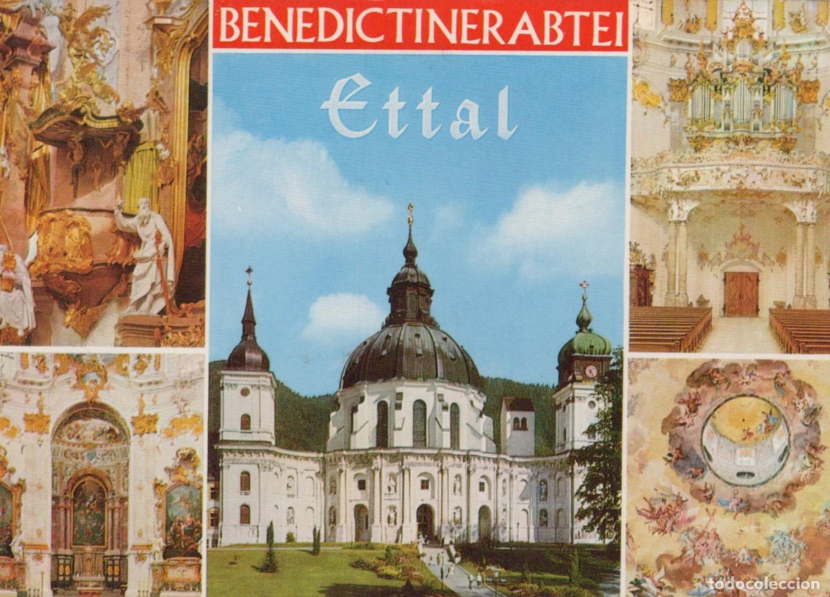 Cartoline: Germany Benedictine Ettal Abbey Church Baroque Architecture *YBA060