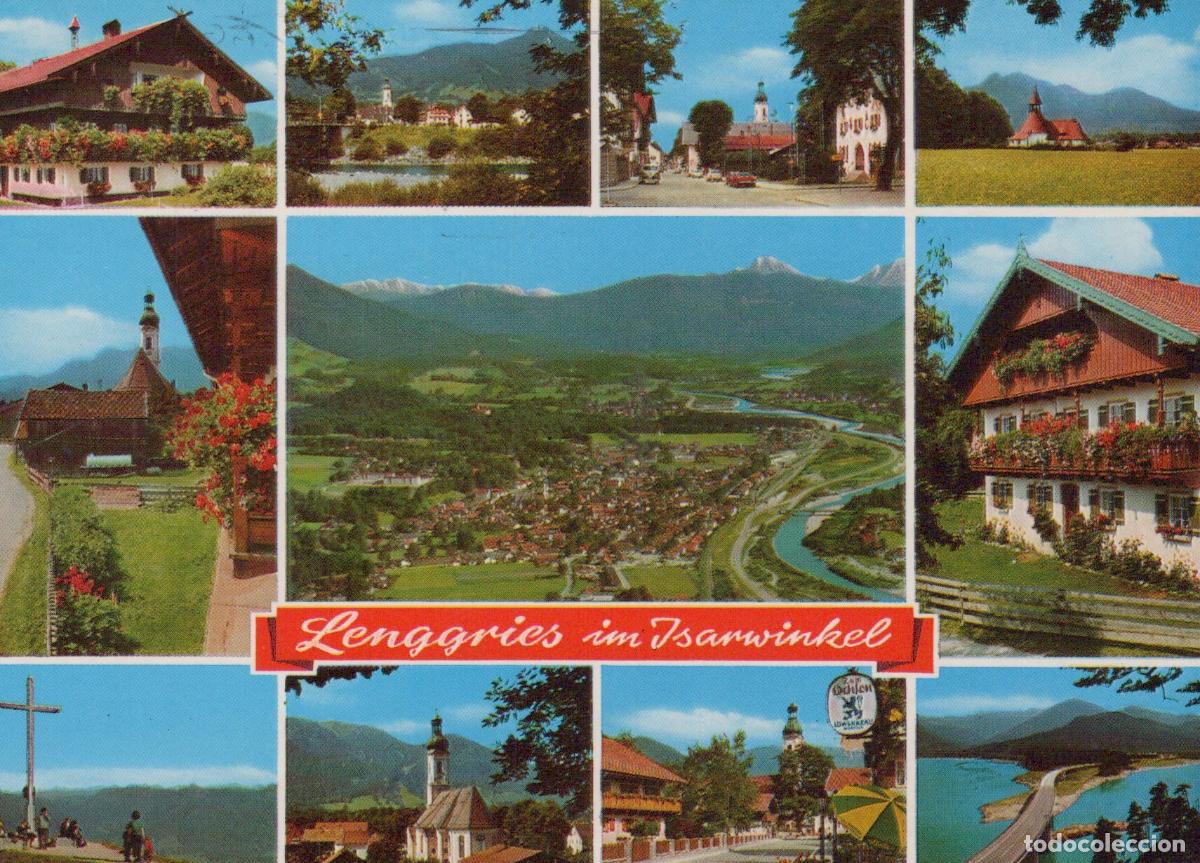 Cartes Postales: Germany Lenggries IM Isarwinkel Multi View 1950s *YBA077