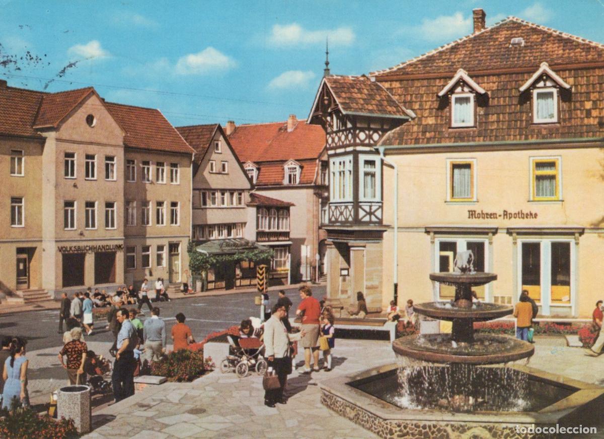 Cartes Postales: Germany Bad Salzungen Am Markt Square With Mohren Apotheke and Fountain *YBA261
