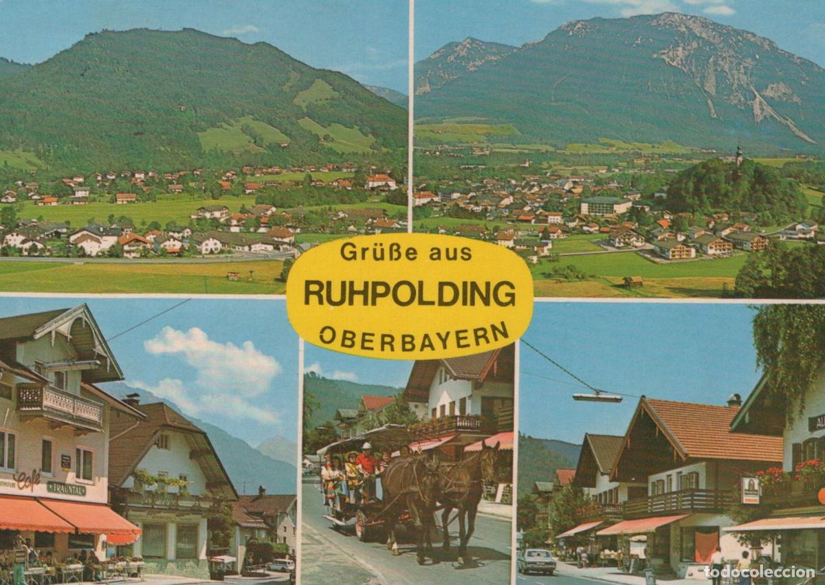 Cartes Postales: Germany Ruhpolding Oberbayern Alpine Village Horse Drawn Carriage *YBA223