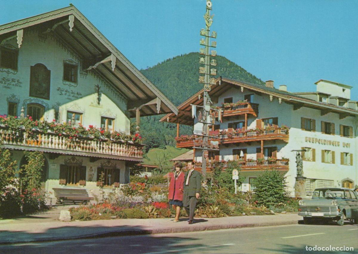 Cartes Postales: Germany Ruhpolding Dorfplatz With Maibaum and Traditional Bavarian *YBA225
