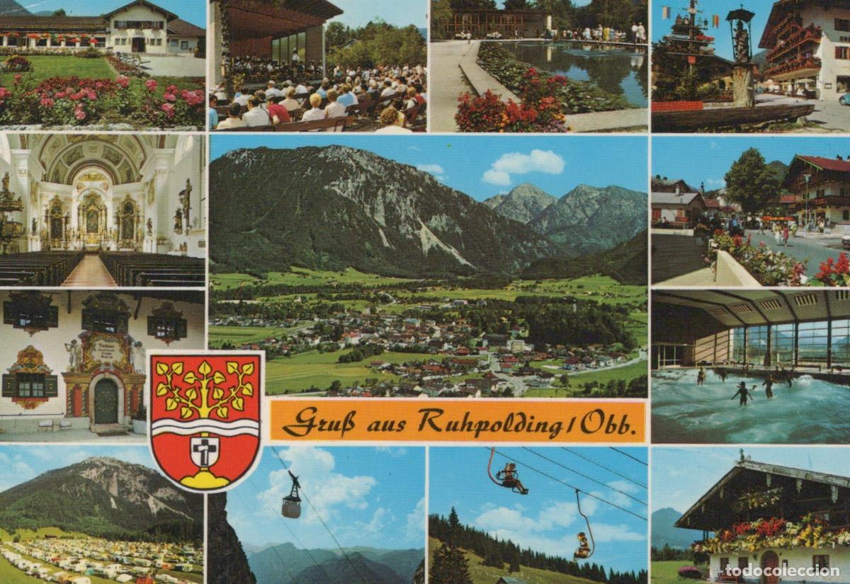 Cartes Postales: Germany Ruhpolding Multi View With Mountains Village Church *YBA227