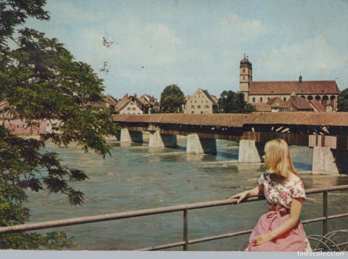 Cartes Postales: Germany Aalen Bad S&auml;ckingen Rhine Bridge Fridolins M&uuml;nster 1969 *YBA229