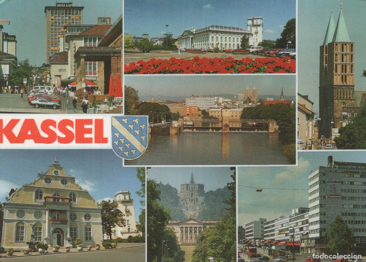 Cartes Postales: Germany Kassel City Collage Treppenstra&szlig;e Fridericianum Fuldawehr *YBA288