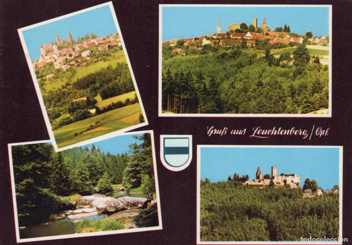 Cartes Postales: Germany Leuchtenberg Castle and Village Views River Landscape *YBA078