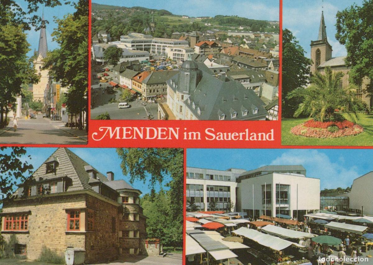 Postkarten: Germany Menden IM Sauerland City Views Market Architecture Church *YBA086