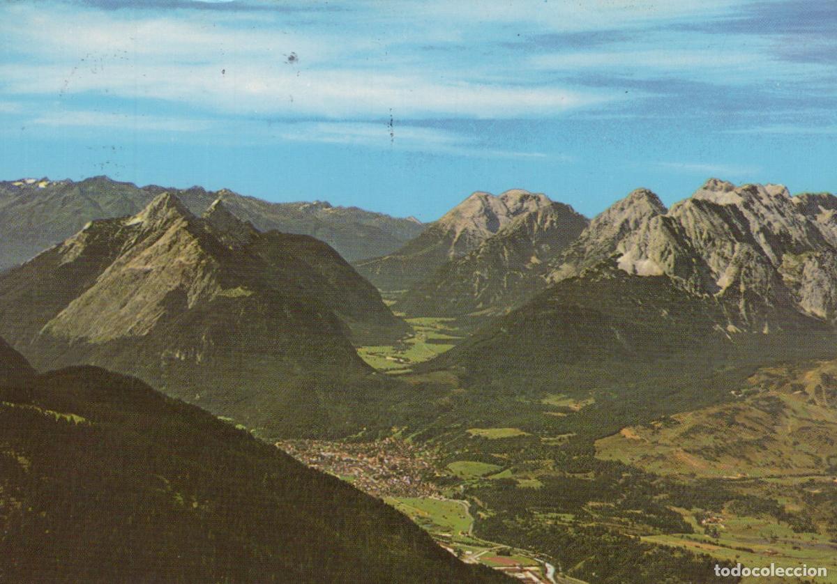 Postkarten: Germany Mittenwald Leutaschtal Valley Bavarian Alps Mountain Landscape *YBA088