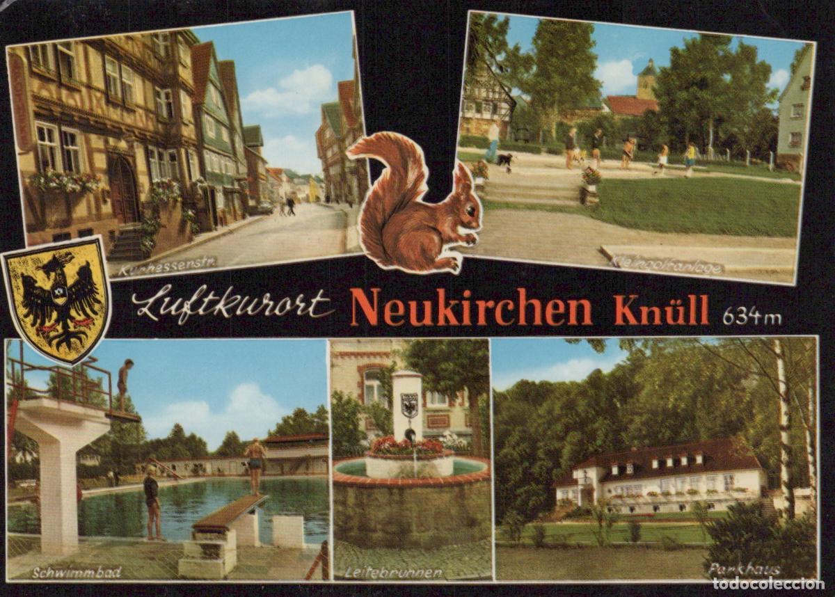 Cartes Postales: Germany Alsfeld Neukirchen Kn&uuml;ll Multi View Town Park Swimming Pool *YBA099