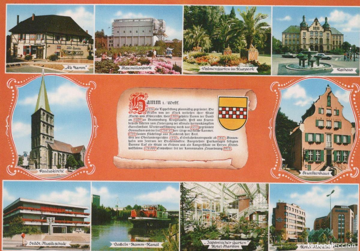 Postkarten: Germany Hamm Multi View of Featuring Various Landmarks *YBA107