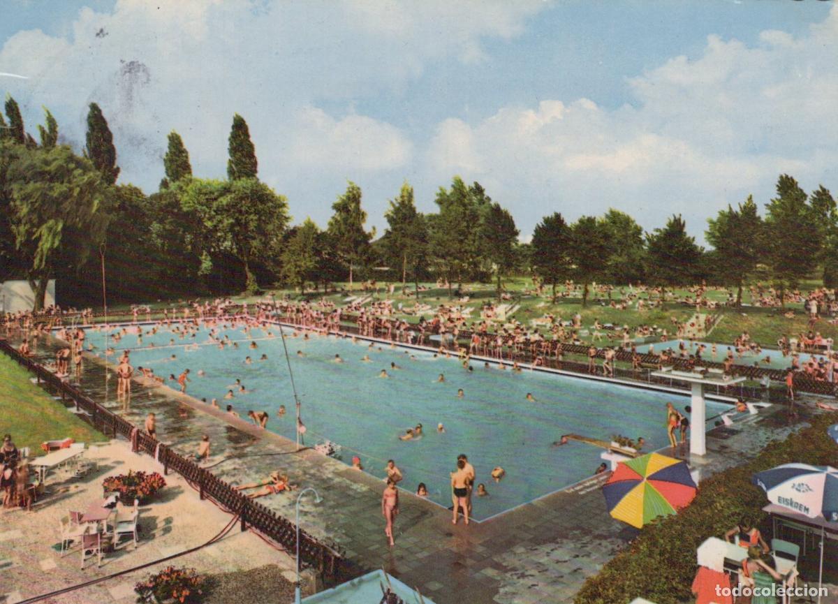 Cartoline: Germany Aachen Geseke in Westfalen Freibad Outdoor Swimming Pool With *YBA108
