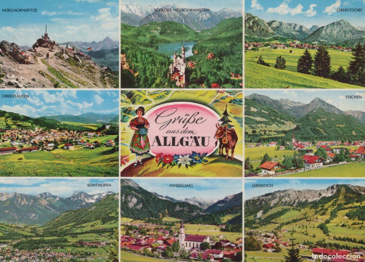 Postcards: Germany Fischen Greetings From Allg&auml;u Multi View *YBA136