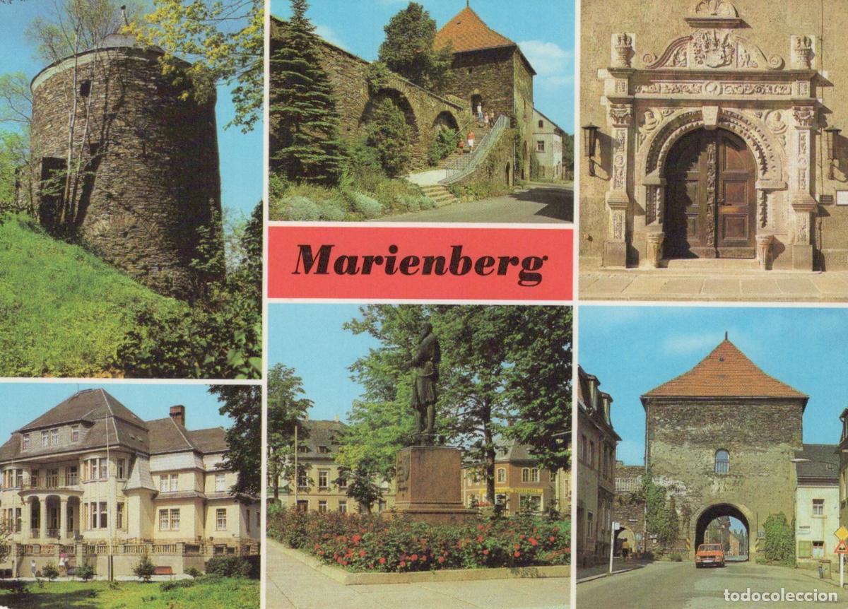 Postcards: Germany Marienberg Roterturm Renaissanceportal Pioneerhaus Stadtgr&uuml;nder *YBA307