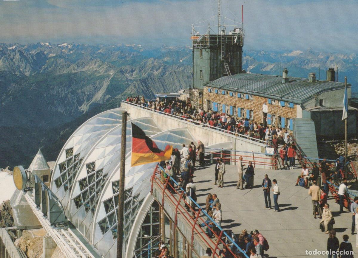 Postcards: Germany Zugspitze M&uuml;nchnerhaus Weather Station and Observation Deck *YBA143