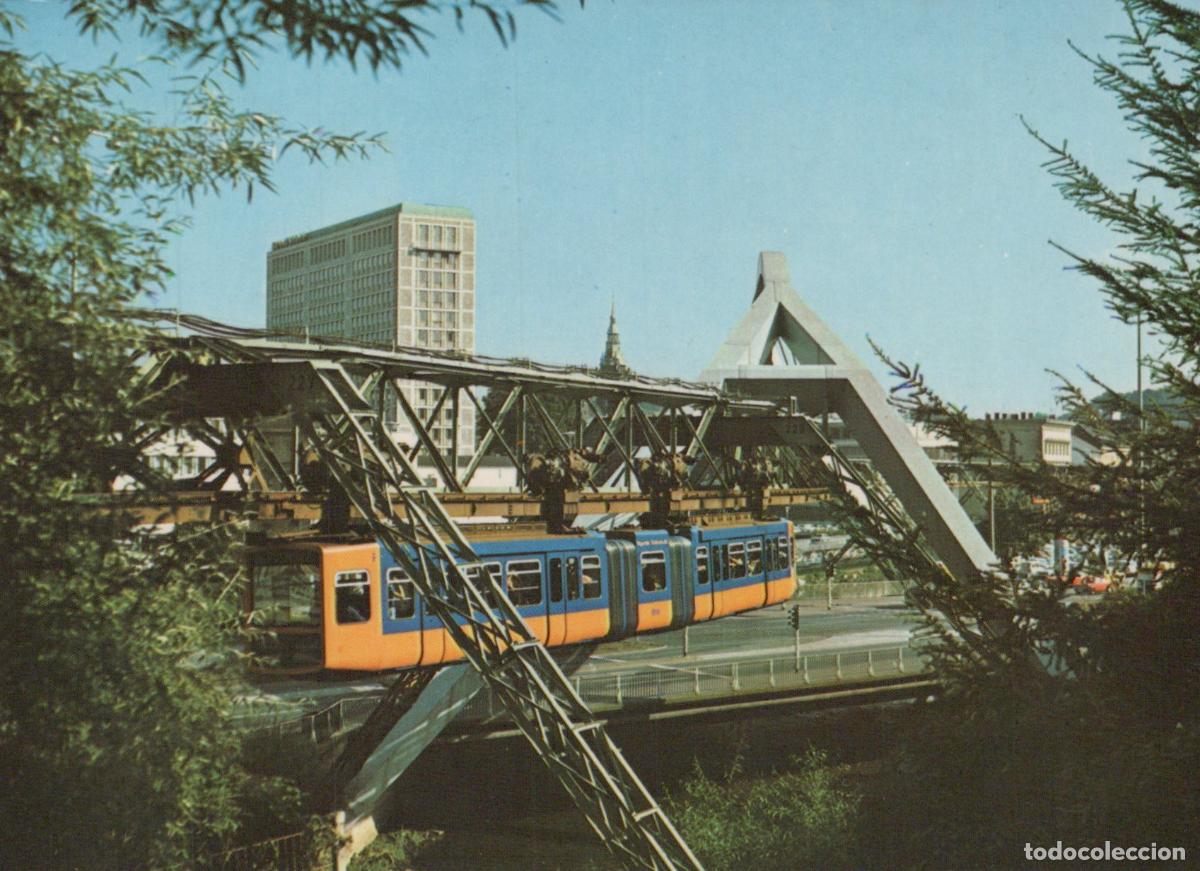 Postcards: Germany Wuppertal Elberfeld Schwebebahn Suspended Monorail Train *YBA144