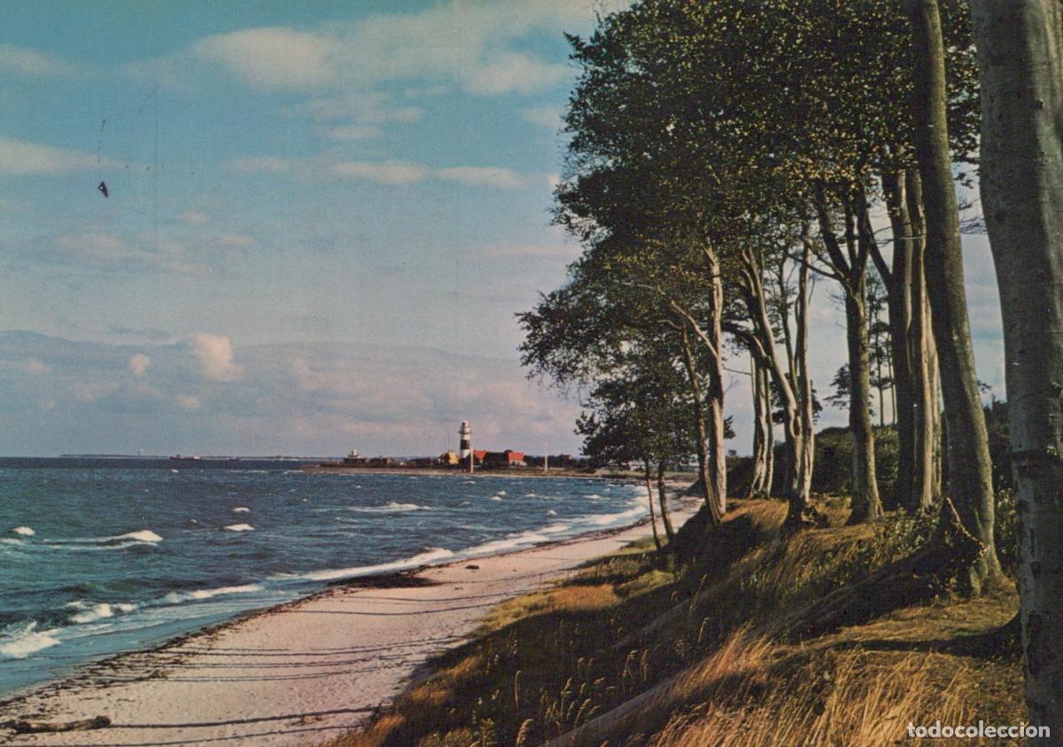 Postkarten: Germany Kiel An der Ostseek&uuml;ste Baltic Sea Coast Lighthouse Beach Trees *YBA163