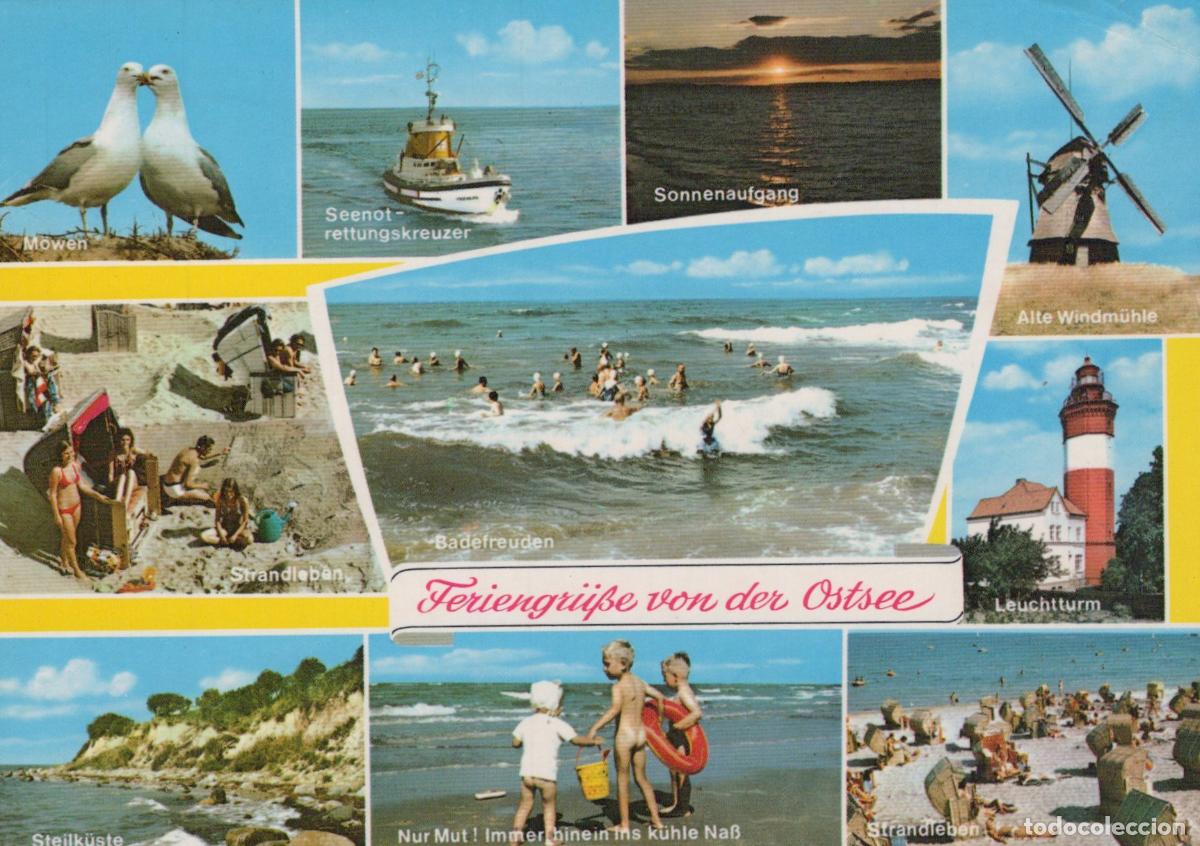 Cartoline: Germany Baltic Sea Coast Holiday Collage *YBA164
