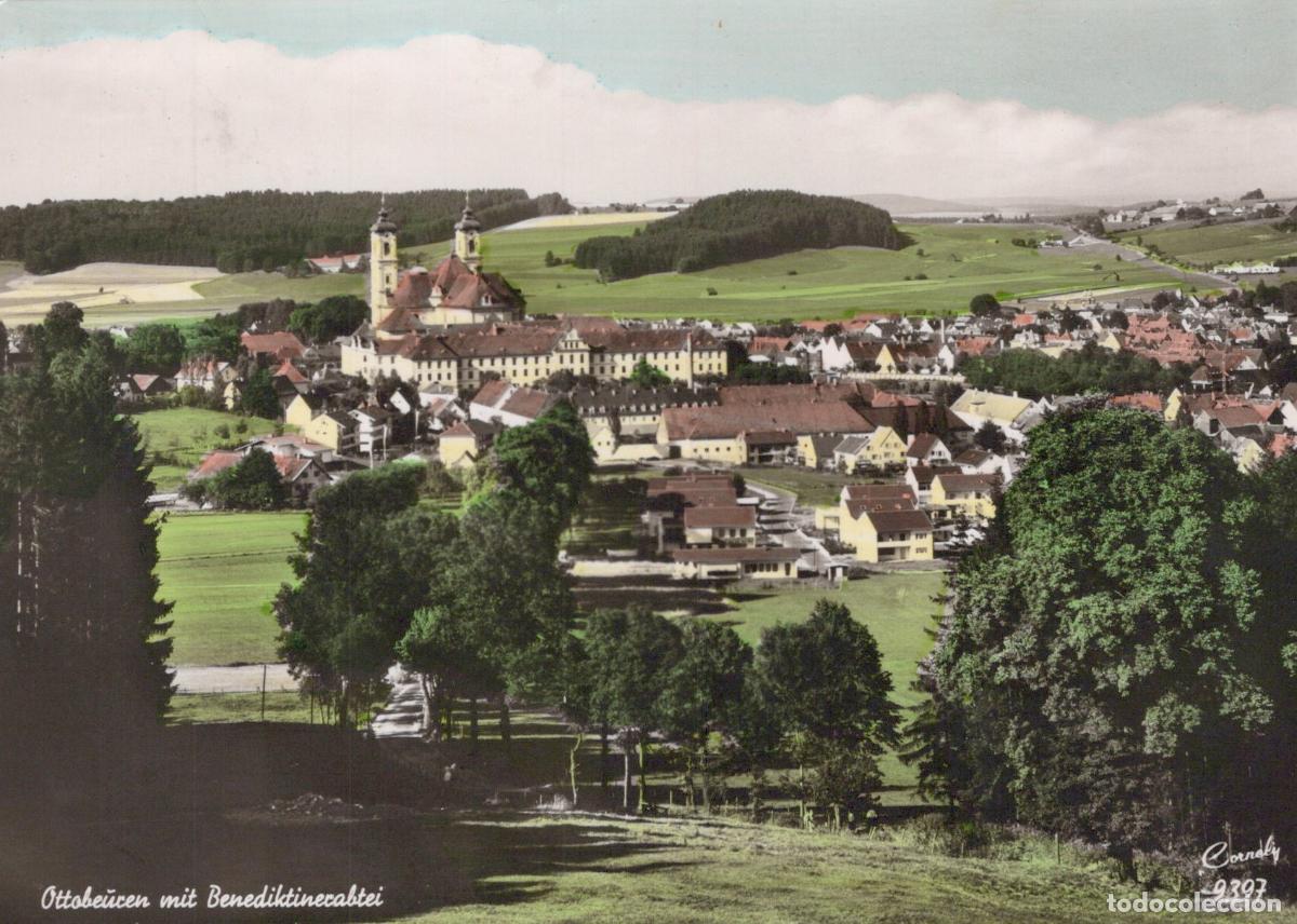 Cartoline: Germany Ottobeuren With Benedictine Abbey Landscape View *YBA173