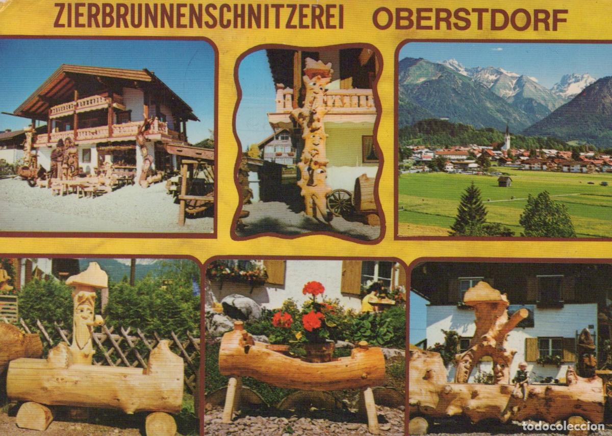 Cartoline: Germany Oberstdorf Wood Carving Shop and Alpine Village *YBA191