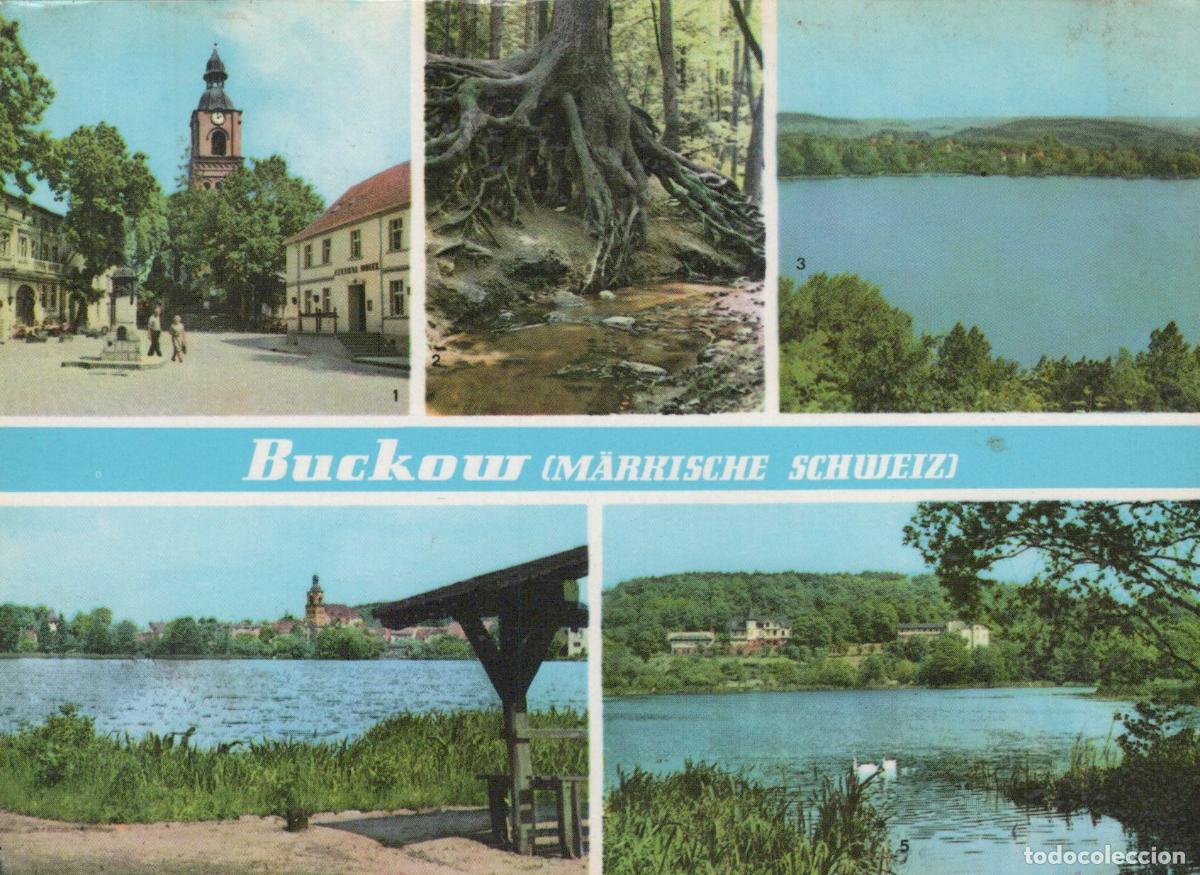 Cartes Postales: Germany Buckow M&auml;rkische Schweiz Multi View Market Root Cellar Lakes *YBA244