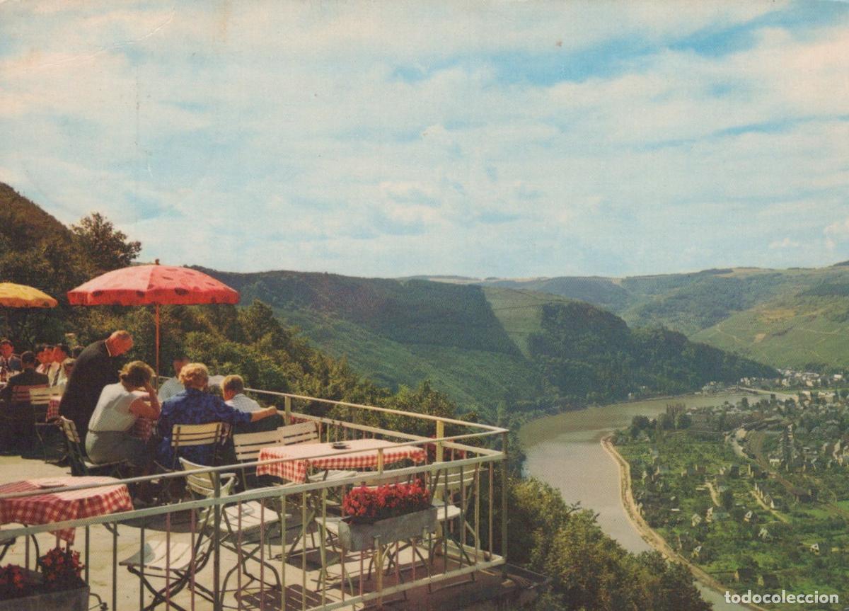 Cartes Postales: Germany Traben Trarbach Starkenburg Mosel Valley Restaurant Terrace View *YBA541