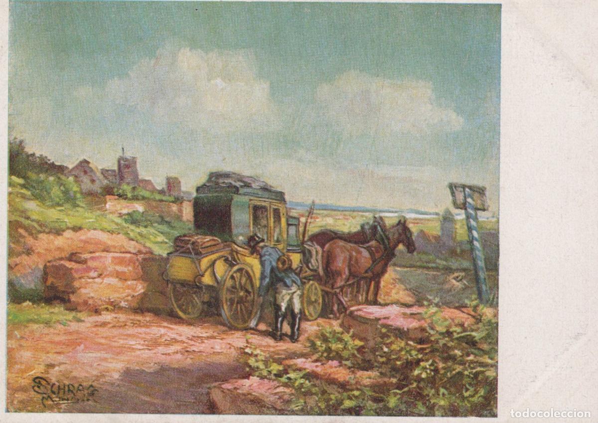 Postcards: Germany Stuttgart Countryside Horse Drawn Carriage Entering Unposted *YBA391