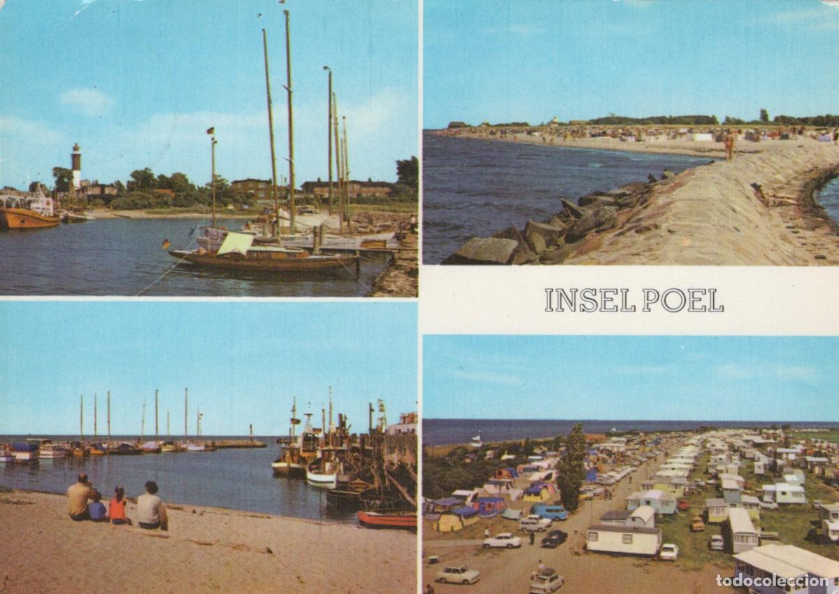 Postcards: Germany Wismar Insel Poel Harbor Beach and Campsite Views *YBA248