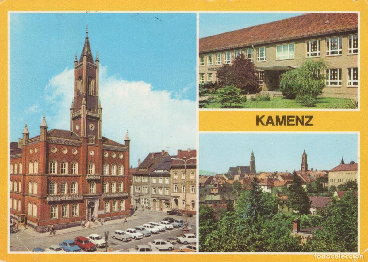 Postcards: Germany Kamenz Rathaus Polytechnic School and City Panorama *YBA250