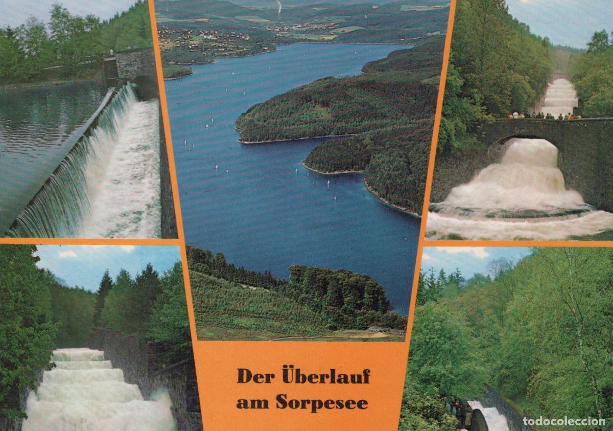 Postcards: Germany Sundern Sorpesee Dam Spillway in Sauerland *YBA549