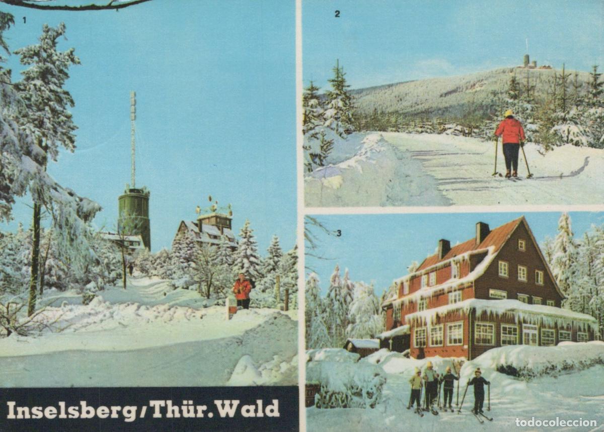 Postales: Germany Altenburg Inselberg Thuringian Forest Winter Skiing Landscape *YBA256