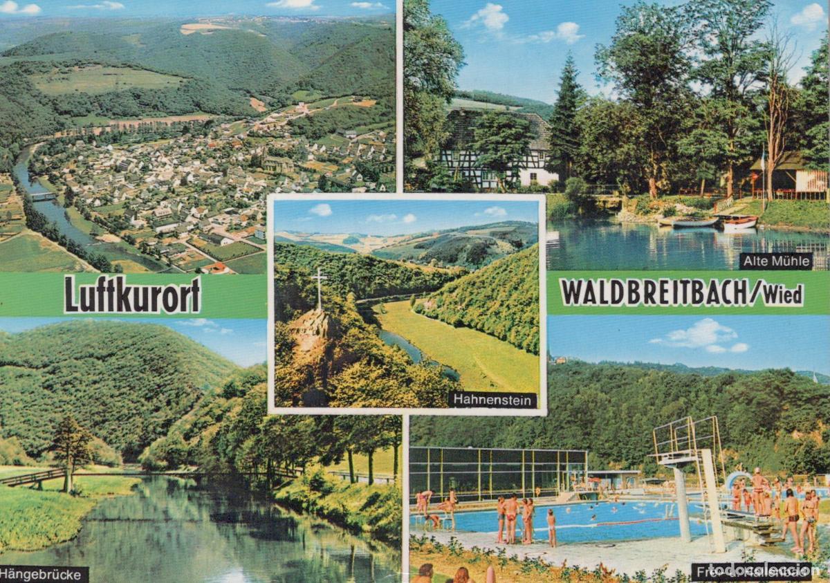 Cartes Postales: Germany Neuwied Waldbreitbach Wied Multi View River Village MILL *YBA557