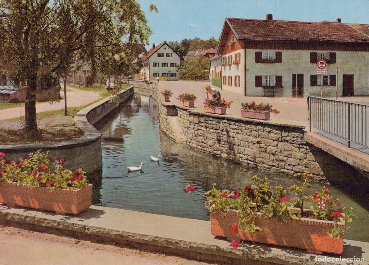 Cartes Postales: Germany Bad W&ouml;rishofen Canal With Ducks and Traditional Houses *YBA559
