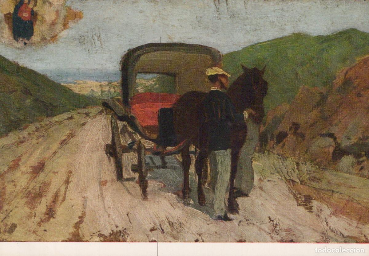Cartes Postales: Italy Livorno Gabro Road Horse Carriage Driver Landscape Art Unposted *YBA428