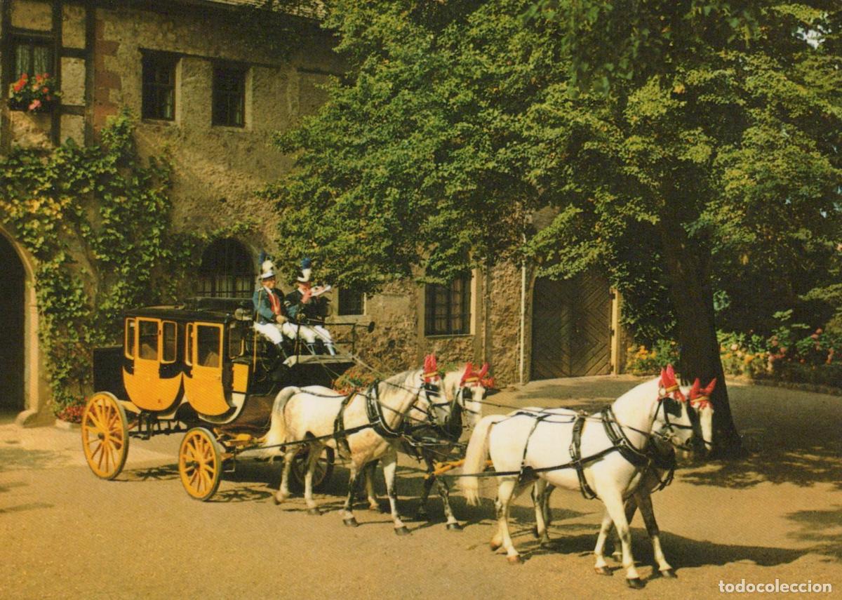 Cartes Postales: Germany Bad Kissingen Aschach Bad Bocklet Postkutsche Horse Drawn *YBA434