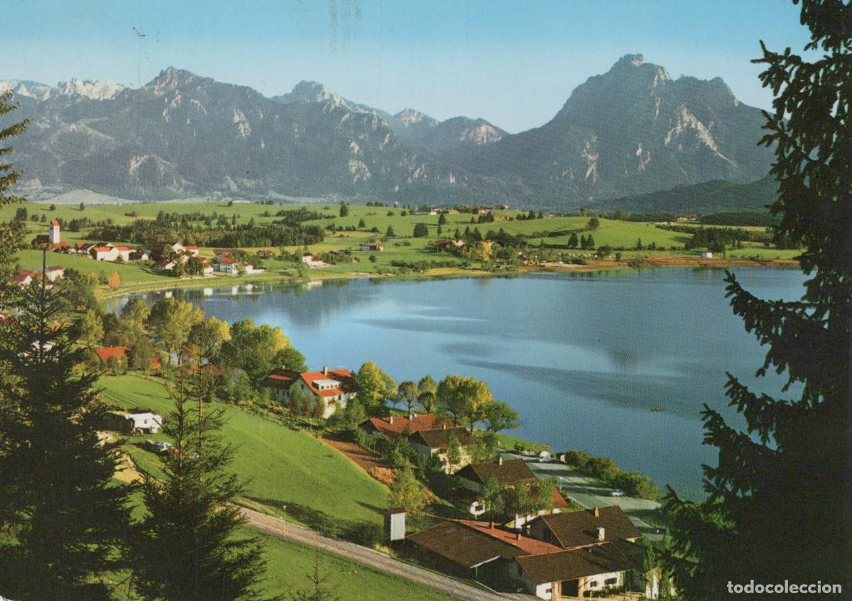 Cartes Postales: Germany Hopfensee Lake Allg&auml;u Alps Mountain Landscape *YBA737