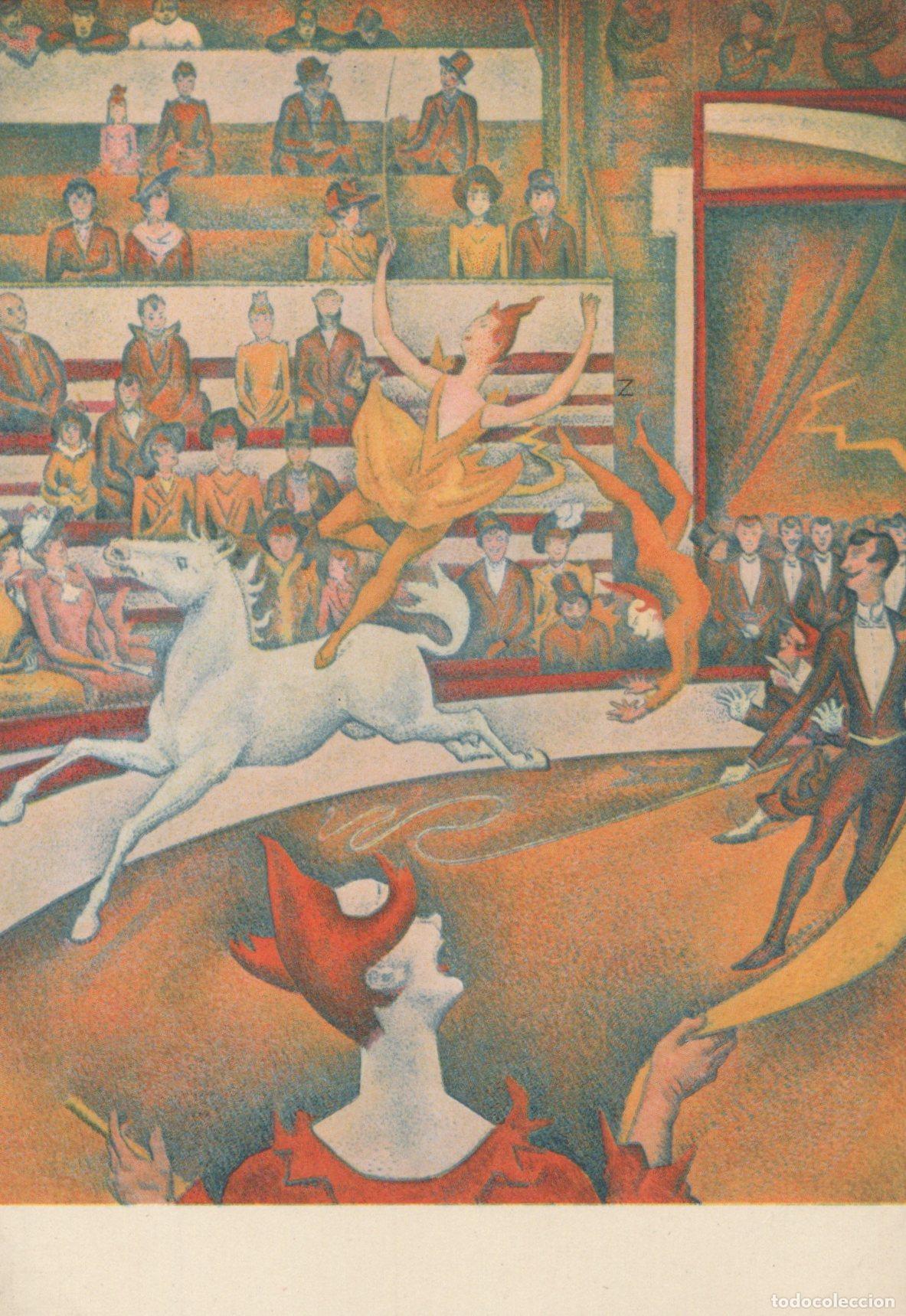 Cartes Postales: Italy Milano Seurat Circus Performers and White Horse Milan Unposted *YBA489