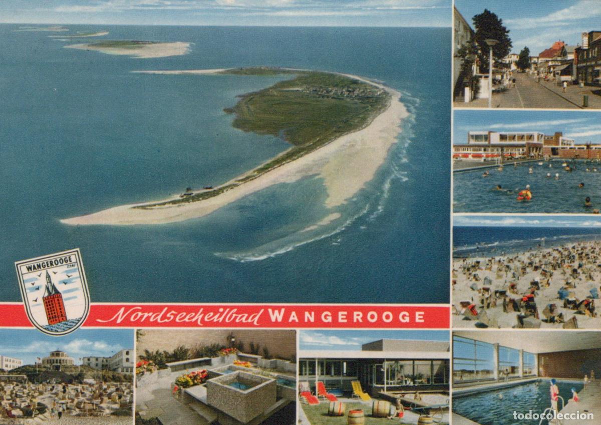 Cartes Postales: Germany Wangerooge Wangerrooge Island Aerial View Beach Town Swimming *YBA570