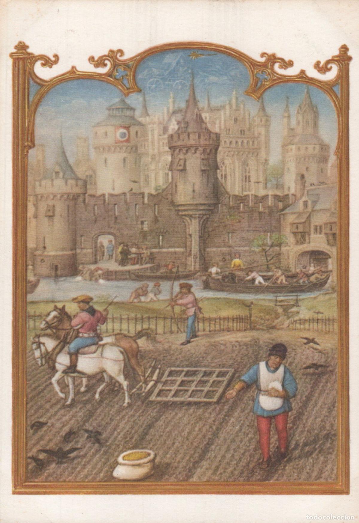 Postcards: Italy Venezia Medieval City Life the Sowing Biblioteca Marciana Unposted *YBA498