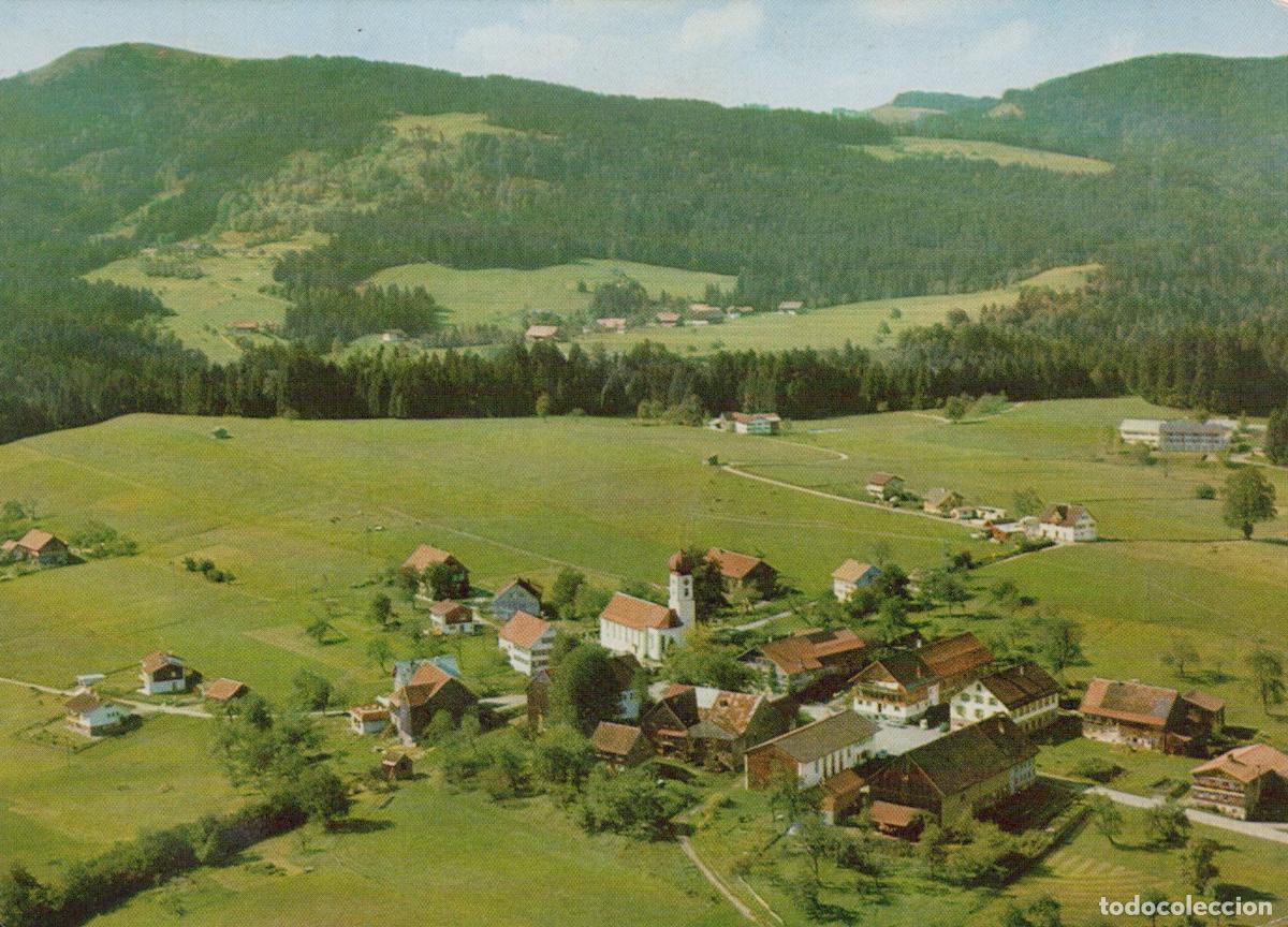 Postais: Germany Allg&auml;u Scheffau Aerial View Village Church Landscape *YBA840