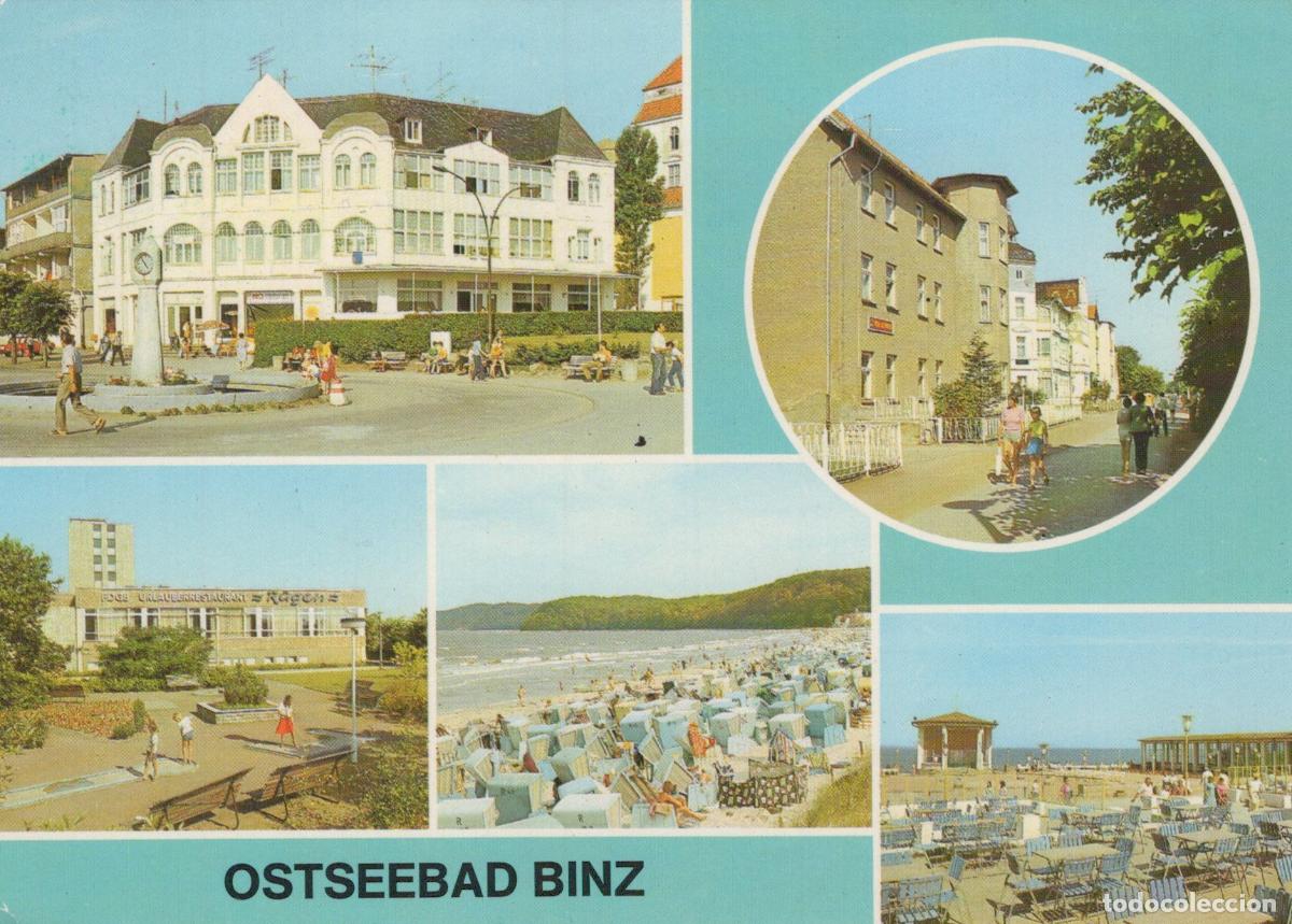 Postais: Germany Ruegen Ostseebad Binz Multi View With Beach and Buildings *YBA584
