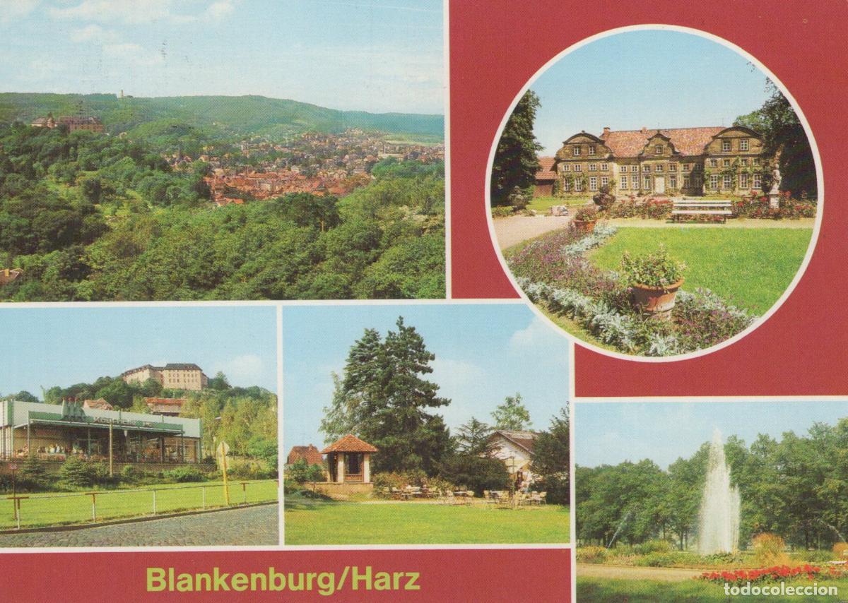 Postais: Germany Blankenburg Harz Multiple Views Castle Park Fountain *YBA586