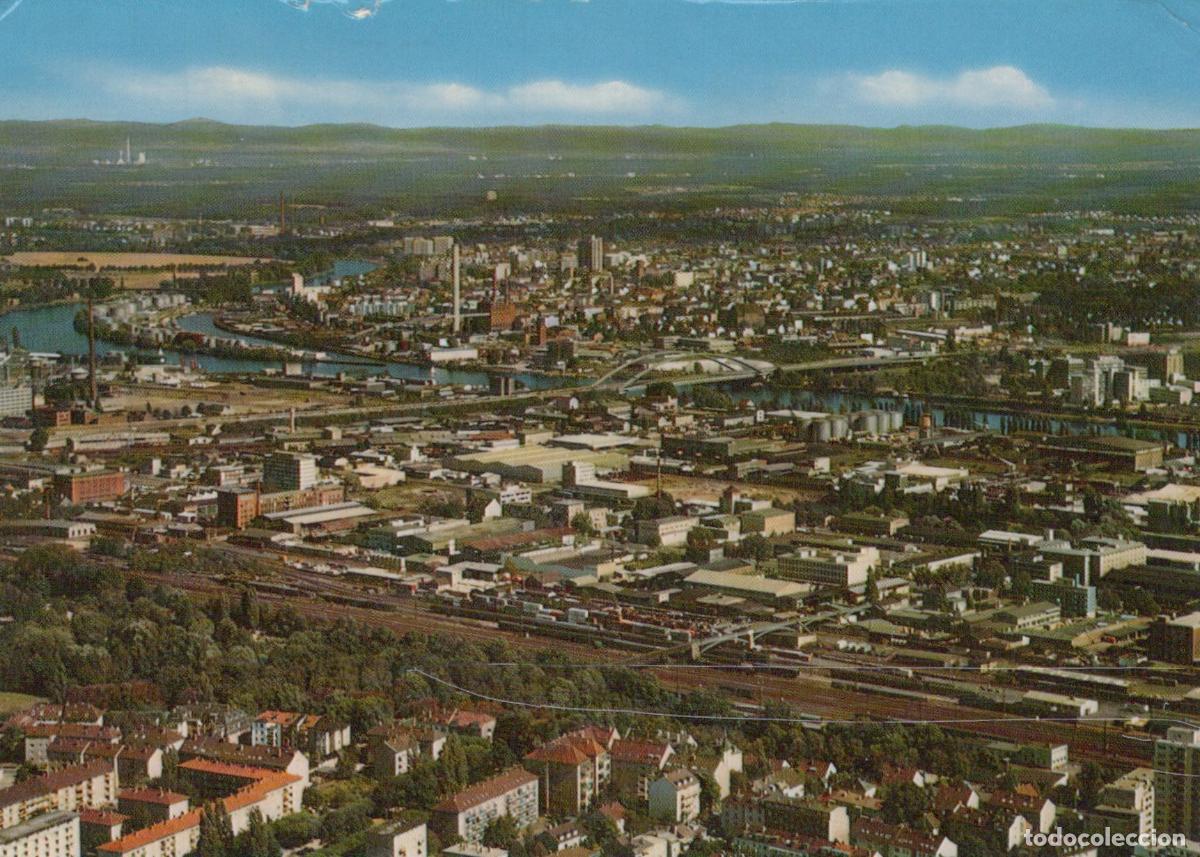 Postales: Germany Offenbach Am Main Aerial View Cityscape River Main Industrial *YBA961