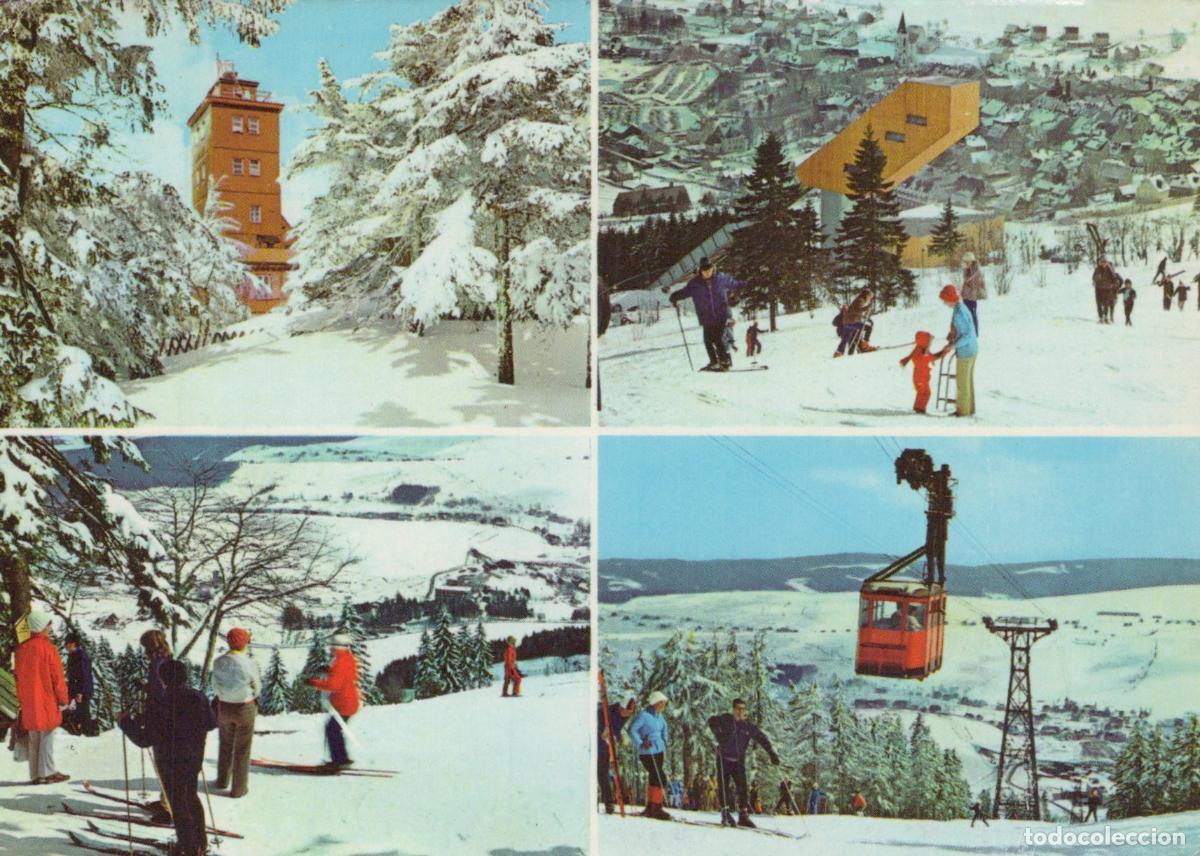 Postales: Germany Oberwiesenthal Fichtelberg Winter Ski Resort Cable Car Ski Jump *YBA963