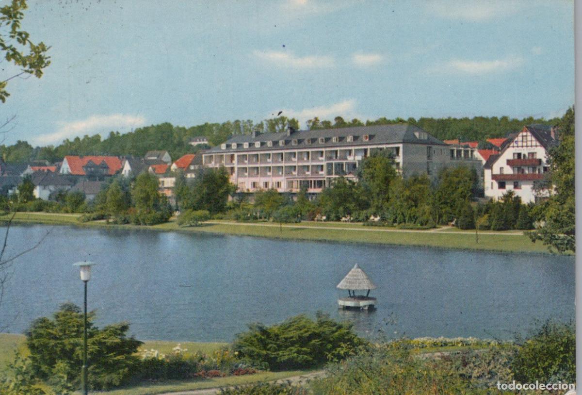 Postais: Germany Bad Meinberg Hotel and Lake With Pavilion 1967 *YBA770