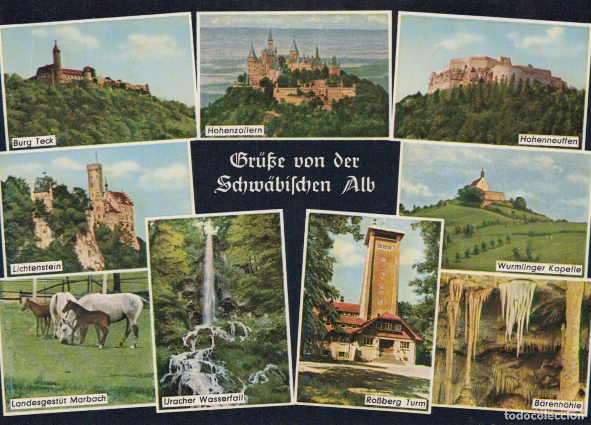 Postais: Germany Reutlingen Greetings From the Swabian Alb 8 Views *YBA602