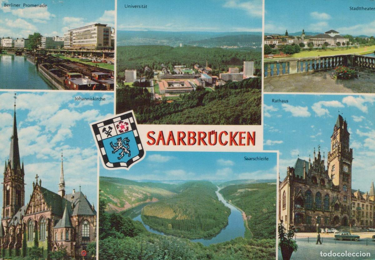 Postales: Germany Kreis Merzig Wadern Saarbr&uuml;cken Multi View Berliner Promenade *YBA593