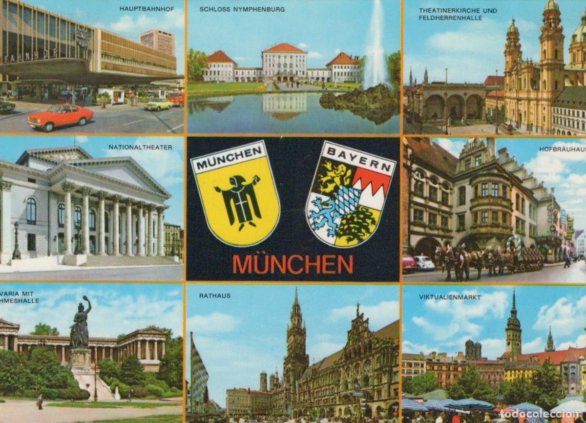 Postales: Germany Muenchen Munich Multi View Hauptbahnhof Nymphenburg *YBA782